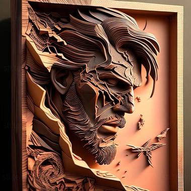 3D model Metal Gear Solid 5 The Phantom Pain game (STL)